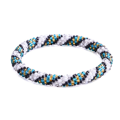 Vortex polaire | Bracelet de perles de verre de l'Himalaya